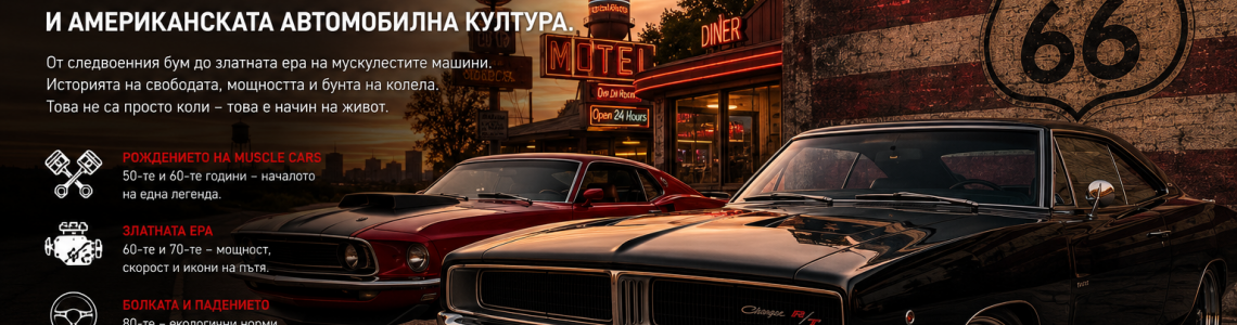 Какво е American Style? Пълната история на Muscle Cars и американската автомобилна култура